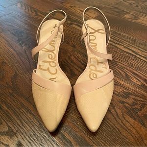 Sam Edelman Nude Pointed Toe Heels